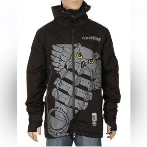 Grenade Fatigue Project Ski Jacket Men Medium Black Snowboard Hooded Snow Parka